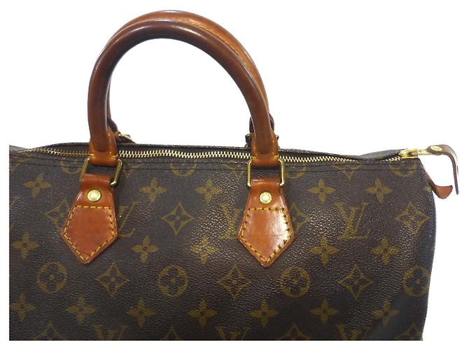 Louis Vuitton Speedy 35 Monogramma-VI0962 Marrone - vista 5