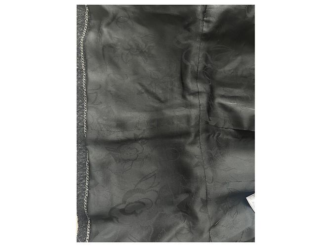 Chanel black wool jacket with braided edges - view 5