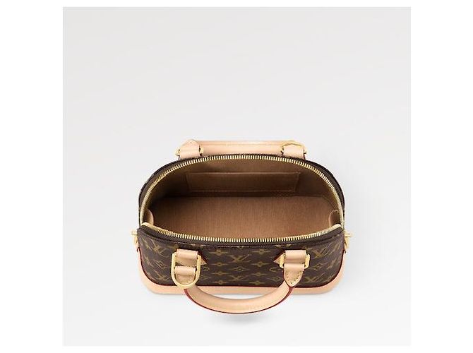 Borsa Louis Vuitton Alma BB Monogram Canvas Marrone - vista 3