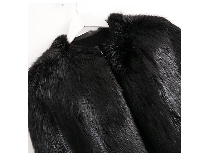 Otoño de Rick Owens 2011 Capa de piel de castor Negro - vista 5