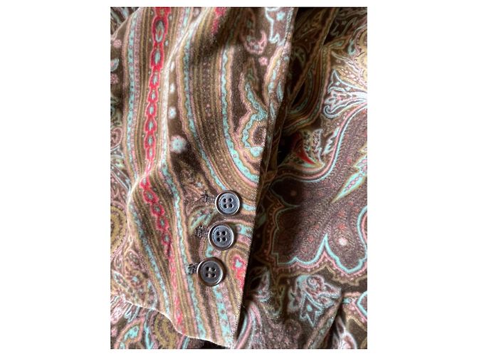 Autre Marque Samtjacke mit Paisley-Muster - Ansicht 3