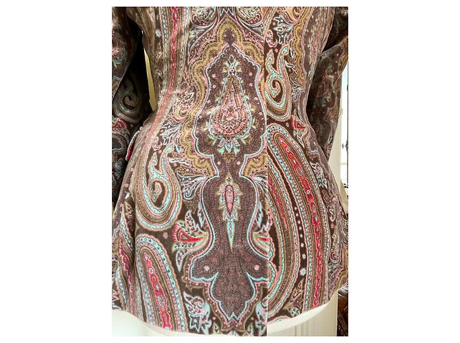 Autre Marque Samtjacke mit Paisley-Muster - Ansicht 6