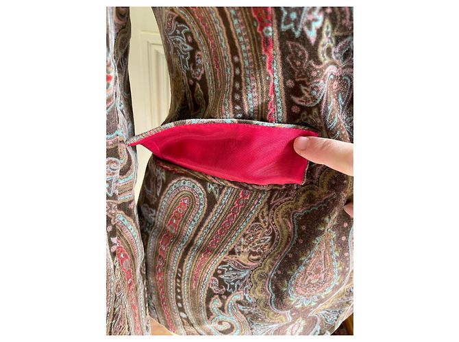 Autre Marque Samtjacke mit Paisley-Muster - Ansicht 7
