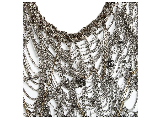 Chanel 11P MAXI-KETTENHALSKETTE BRUST Silber - Ansicht 2