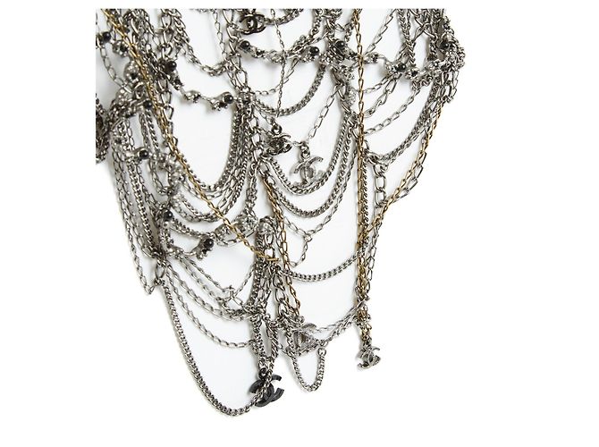 Chanel 11P MAXI-KETTENHALSKETTE BRUST Silber - Ansicht 3