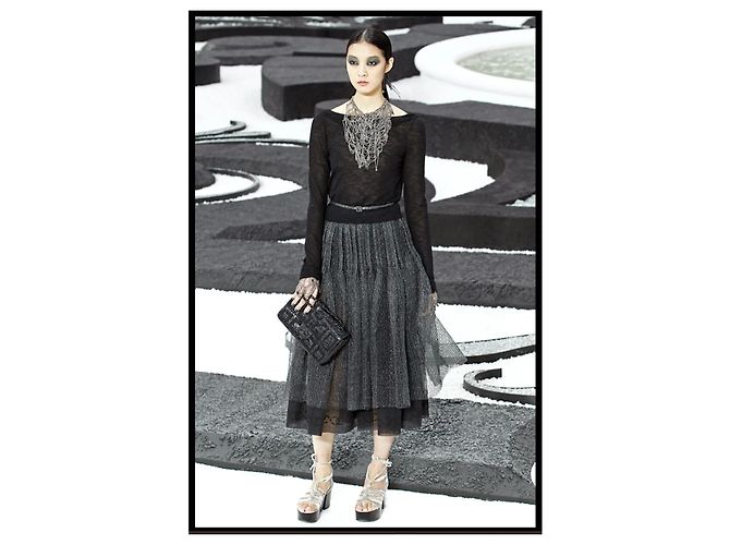 Chanel 11P MAXI-KETTENHALSKETTE BRUST Silber - Ansicht 6