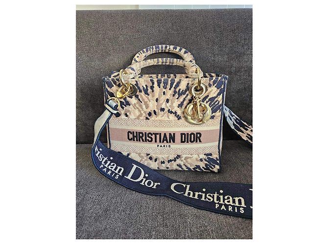 Borsa Christian Dior Lady Dior Media Leopardata Stampa leopardo - vista 2