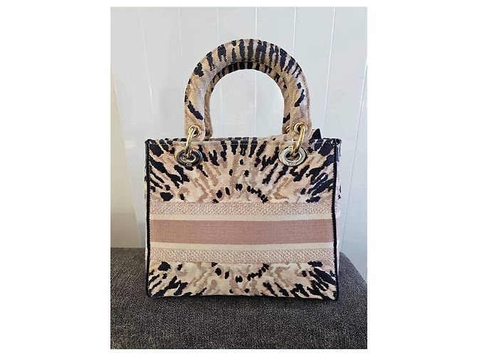 Borsa Christian Dior Lady Dior Media Leopardata Stampa leopardo - vista 3