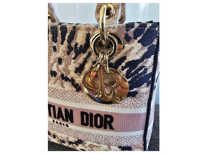 Borsa Christian Dior Lady Dior Media Leopardata Stampa leopardo - vista 5