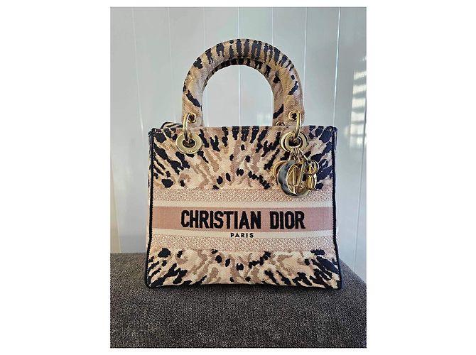Borsa Christian Dior Lady Dior Media Leopardata Stampa leopardo - vista 8