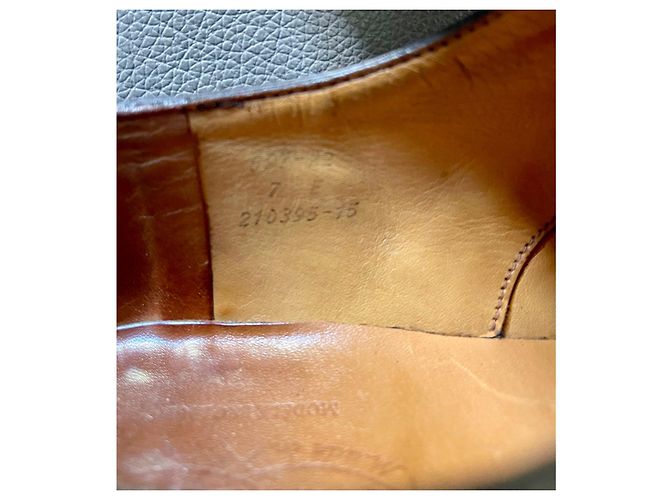 Derby JM Weston mezza altezza con suola da golf - Vintage T. 7 E (se 41) Marrone scuro - vista 10