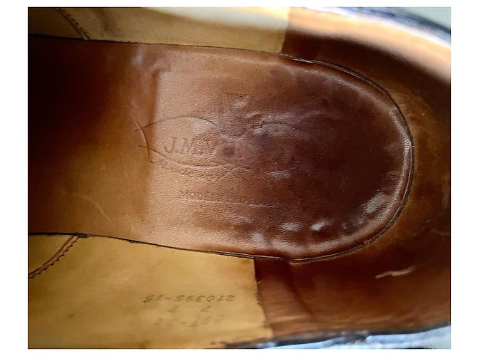 Derby JM Weston mezza altezza con suola da golf - Vintage T. 7 E (se 41) Marrone scuro - vista 11