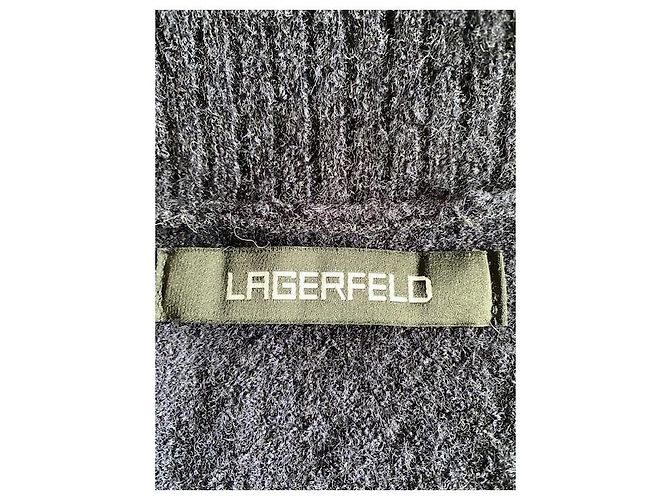 Karl Lagerfeld Ärmellose Strickjacke Marineblau - Ansicht 6