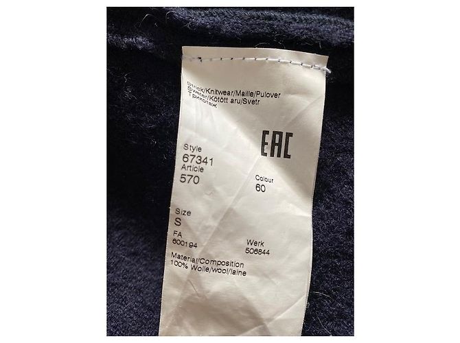 Karl Lagerfeld Ärmellose Strickjacke Marineblau - Ansicht 7