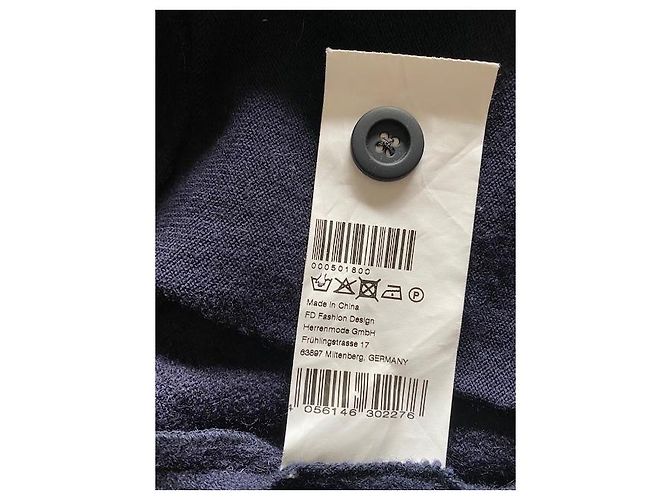 Karl Lagerfeld Ärmellose Strickjacke Marineblau - Ansicht 8