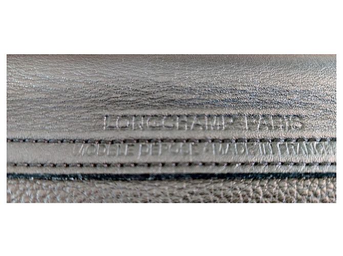 Longchamp Pliage Ledertasche Schwarz - Ansicht 4