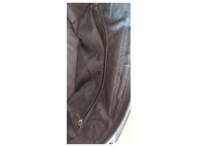 Longchamp Pliage Ledertasche Schwarz - Ansicht 5