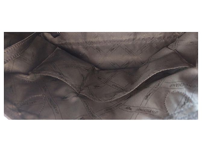 Longchamp Pliage Ledertasche Schwarz - Ansicht 6