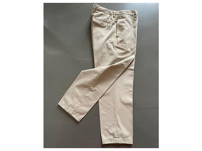 Hose aus Baumwolltwill Beige Brunello Cucinelli T. 54 IT - Ansicht 2