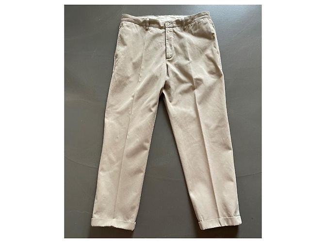 Hose aus Baumwolltwill Beige Brunello Cucinelli T. 54 IT - Ansicht 9