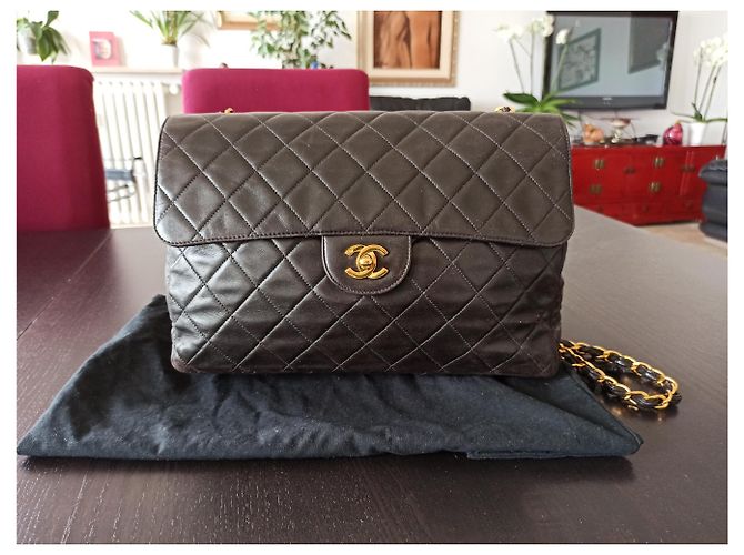 Chanel Timeless Vintage schwarze Tasche - Ansicht 13