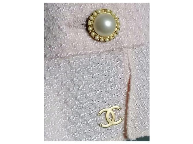 Chanel Pink Vintage Redingote Jacke - Ansicht 10