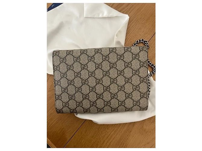 Gucci Borsa a tracolla suprema Dionysus GG Marrone chiaro - vista 3
