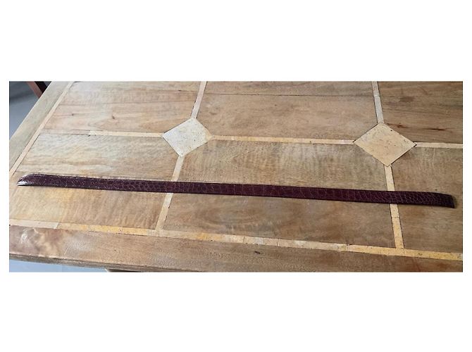 Autre Marque Cintura bordeaux in coccodrillo T.85-90 Bordò - vista 7