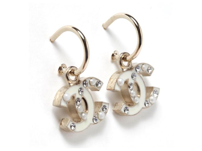 Chanel CC DIAMANTEN UND PERLEN Golden - Ansicht 2
