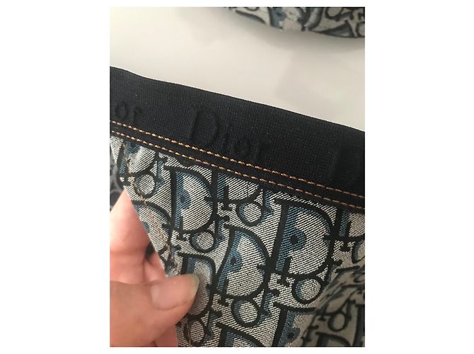 Dior Monogramm Badeanzug 2-Teiler Schwarz Blau - Ansicht 2