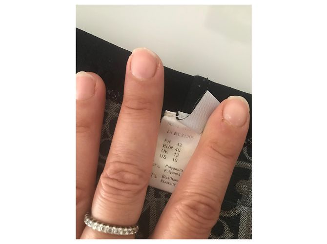 Dior Monogramm Badeanzug 2-Teiler Schwarz Blau - Ansicht 5