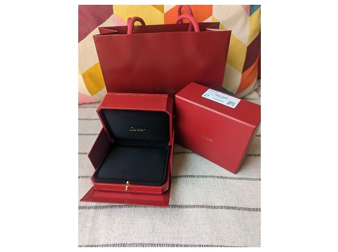 Cartier Kleine Schmuckschatulle mit Papiertüte Rot - Ansicht 2