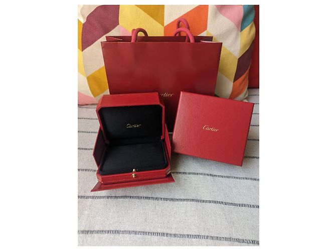 Cartier Kleine Schmuckschatulle mit Papiertüte Rot - Ansicht 3