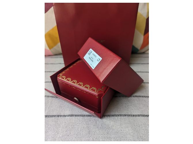 Cartier Kleine Schmuckschatulle mit Papiertüte Rot - Ansicht 7