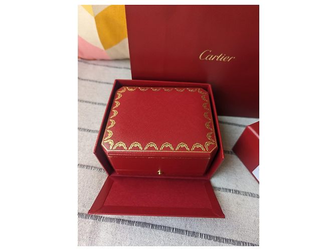 Cartier Kleine Schmuckschatulle mit Papiertüte Rot - Ansicht 8