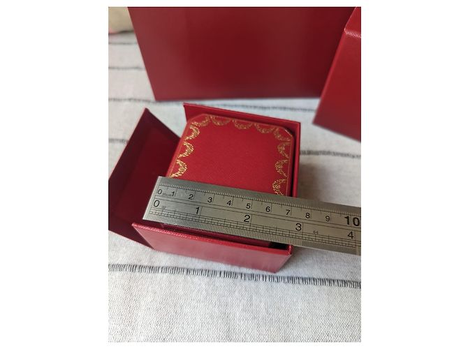 Cartier Kleine Schmuckschatulle mit Papiertüte Rot - Ansicht 3