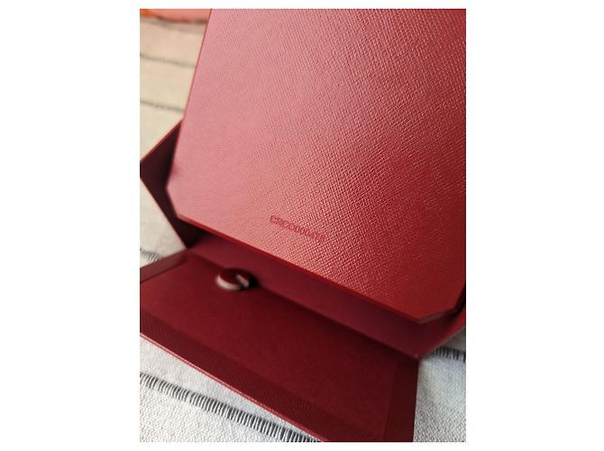 Cartier Große horizontale Vitrine mit kreolischen Ohrringen und Papiertüte Rot - Ansicht 6