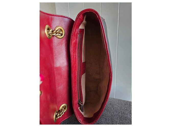 Borsa a mano Gucci Marmont in pelle nera Nero - vista 7