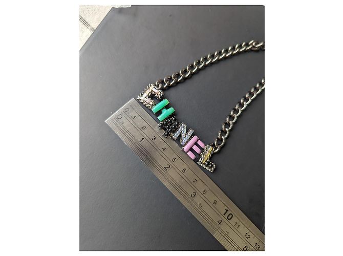 Chanel Kuba 2017 Sammlung 17P Scoubidou Choker Seltene Halskette Mehrfarben - Ansicht 5