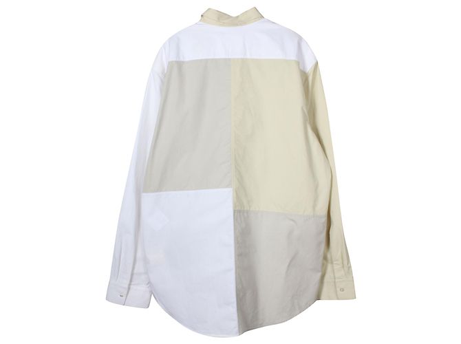 Camicia Buttondown Colorblock di Jil Sander in cotone multicolor Stampa python - vista 2