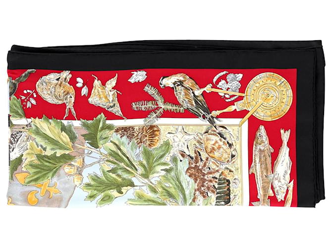Foulard Le Canada di Hermès Samuel De Champlain 90 in Seta Multicolore - vista 2