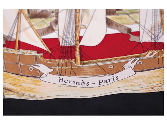 Foulard Le Canada di Hermès Samuel De Champlain 90 in Seta Multicolore - vista 8