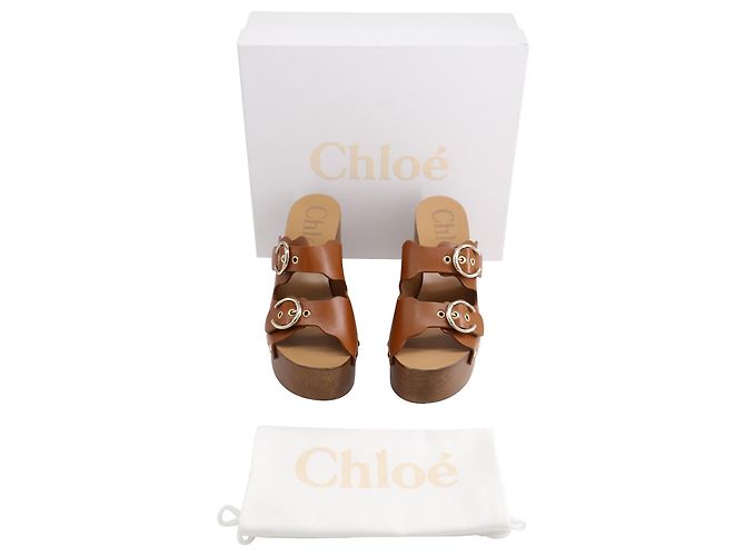Chloé Ingrid Zoccoli in Pelle Marrone - vista 7