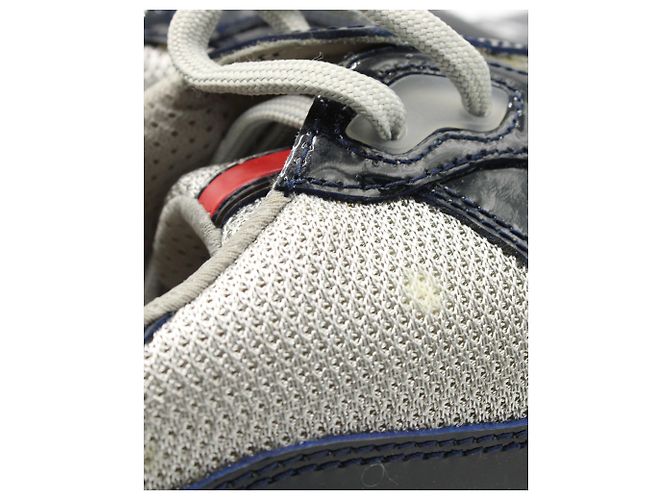Sneakers Prada America's Cup in vernice multicolor e rete - vista 5
