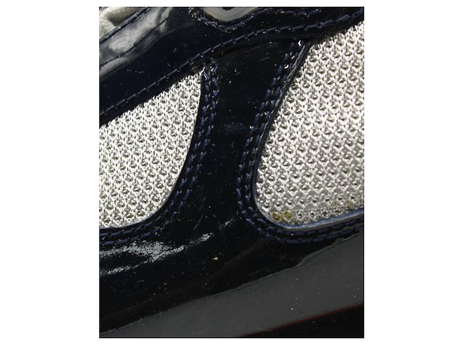 Sneakers Prada America's Cup in vernice multicolor e rete - vista 6