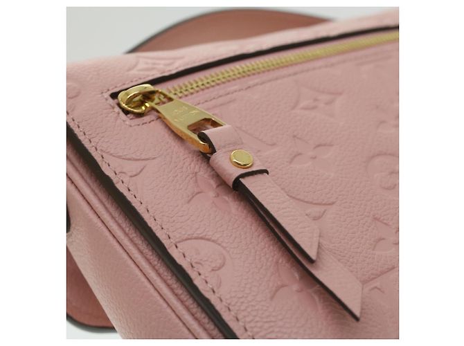 LOUIS VUITTON Empreinte Pochette Metis MM Hand Bag 2way Pink M44018 LV Auth S106 - view 17