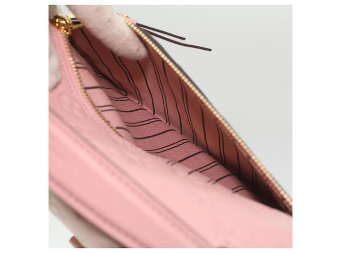 LOUIS VUITTON Empreinte Pochette Metis MM Hand Bag 2way Pink M44018 LV Auth S106 - view 18