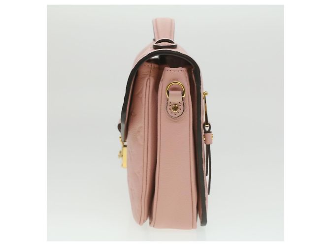 LOUIS VUITTON Empreinte Pochette Metis MM Hand Bag 2way Pink M44018 LV Auth S106 - view 3