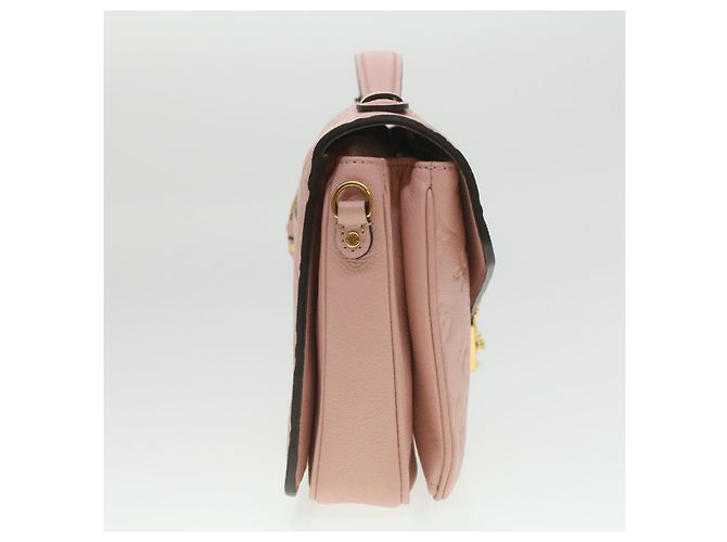 LOUIS VUITTON Empreinte Pochette Metis MM Hand Bag 2way Pink M44018 LV Auth S106 - view 4