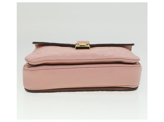 LOUIS VUITTON Empreinte Pochette Metis MM Hand Bag 2way Pink M44018 LV Auth S106 - view 5